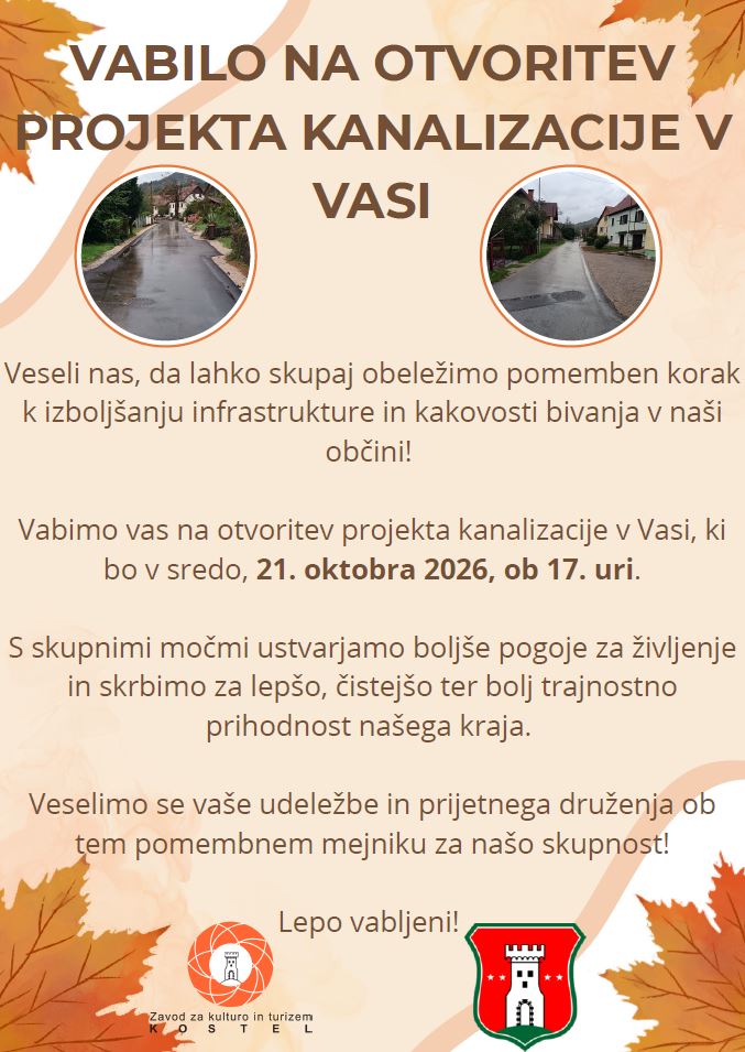Vabilo - kanalizacija